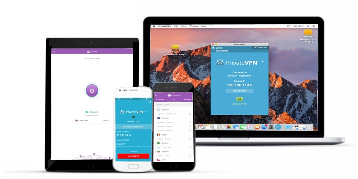 PrivateVPN - Unlimited 7-day free trial