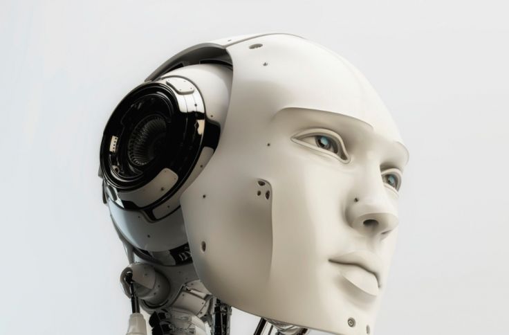 Face of a female robot