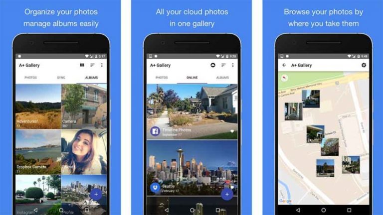 Gallery Go for Android, like Google Photos, is easier and simpler