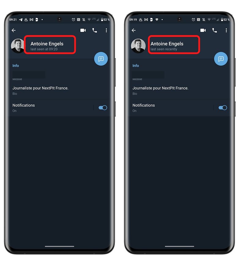 telegram privacy how to last seen difference